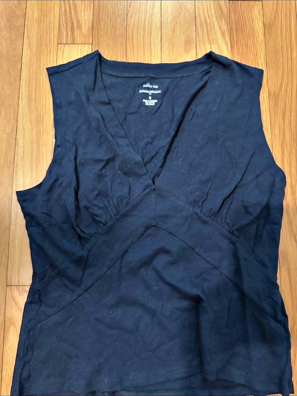 Banana Republic Malibu Tee Tank V-Neck in Navy Blue Size Small